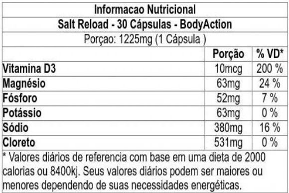 Salt Reload - Body Action | WK Suplementos